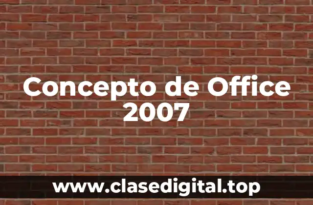 Concepto de Office 2007