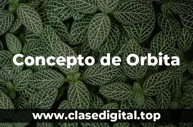 Concepto de Orbita