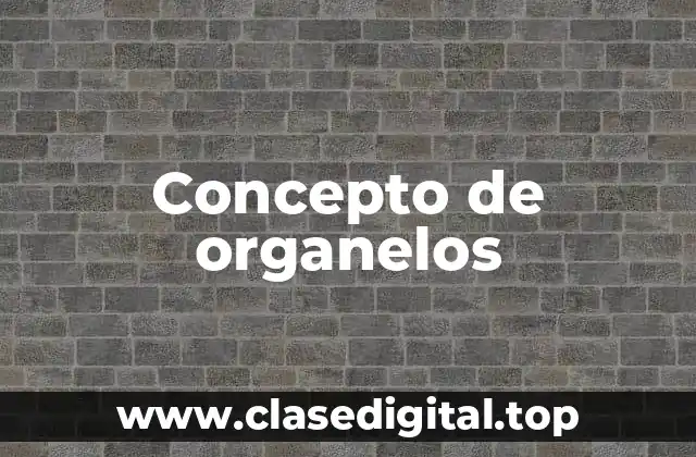 Concepto de organelos