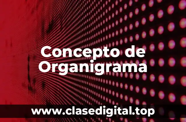 ✴️ Concepto de Organigrama