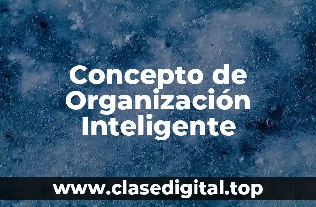 Concepto de Organización Inteligente
