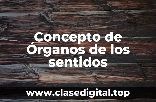 Concepto de Órganos de los sentidos