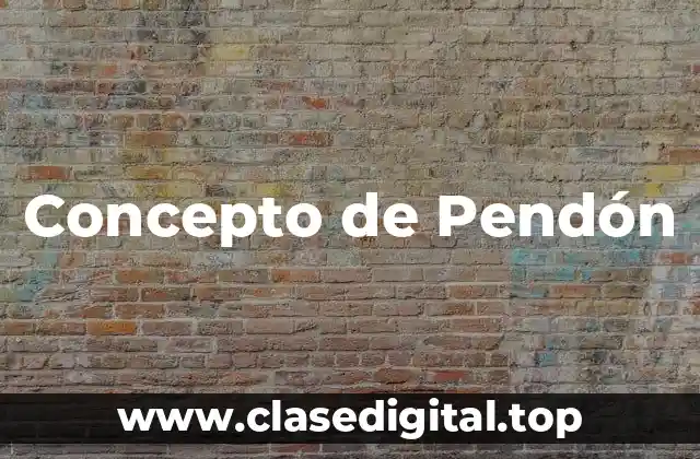 ❄️ Concepto de Pendón