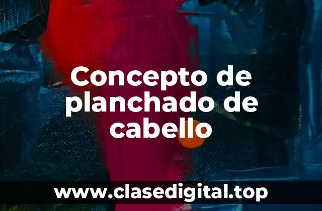 Concepto de planchado de cabello