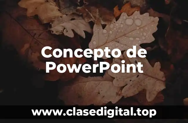 Concepto de PowerPoint