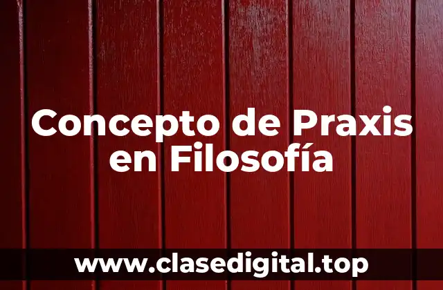 Concepto de Praxis en Filosofía