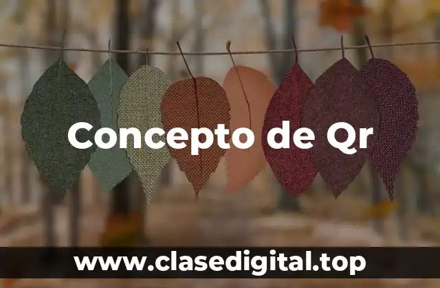 Concepto de Qr