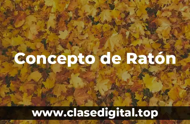 Concepto de Ratón