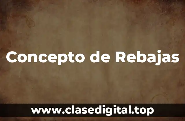 Concepto de Rebajas