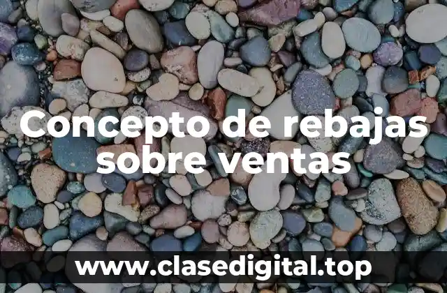 Concepto de rebajas sobre ventas