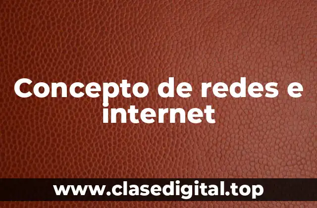 Concepto de redes e internet