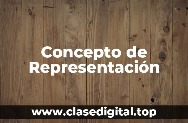 Concepto de Representación