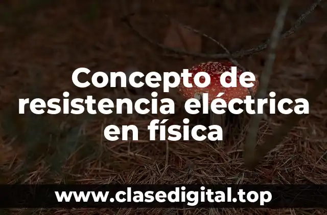 Concepto de resistencia eléctrica en física
