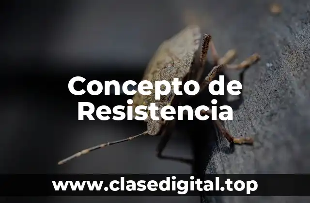 Concepto de Resistencia