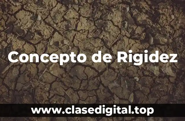 Concepto de Rigidez