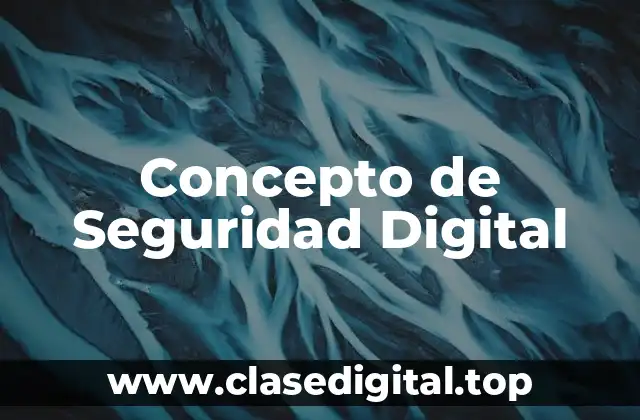 Concepto de Seguridad Digital