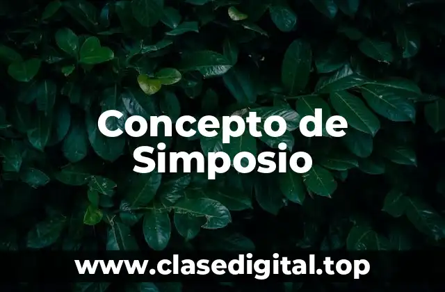 Concepto de Simposio