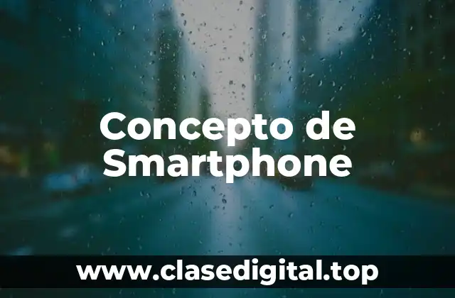 Concepto de Smartphone