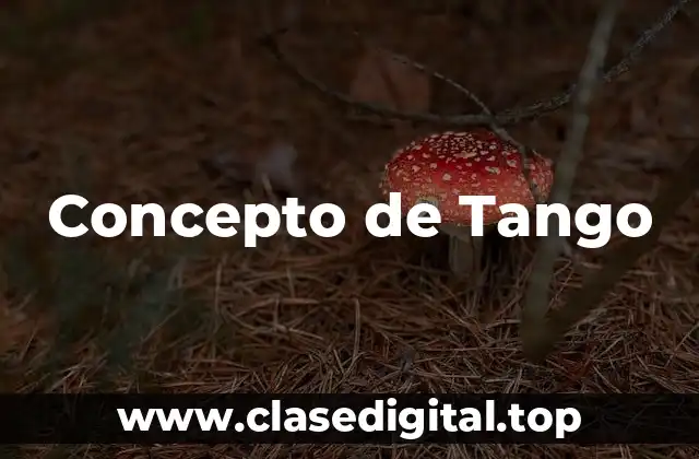 Concepto de Tango