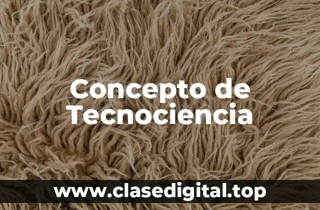 Concepto de Tecnociencia