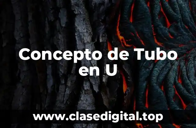 Concepto de Tubo en U