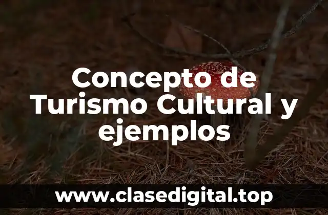 Concepto de Turismo Cultural y ejemplos