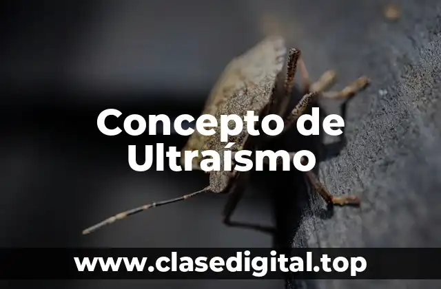 Concepto de Ultraísmo