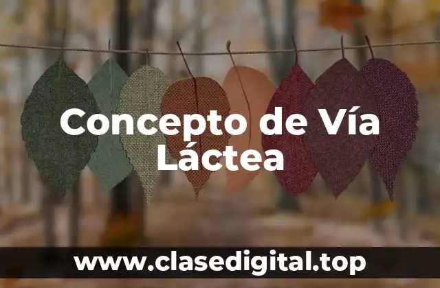 Concepto de Vía Láctea