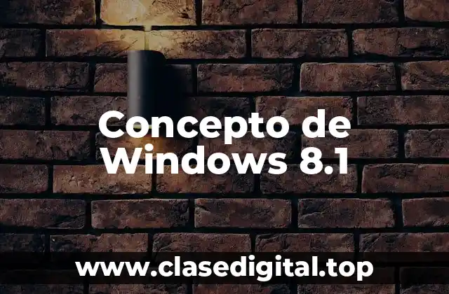 Concepto de Windows 8.1