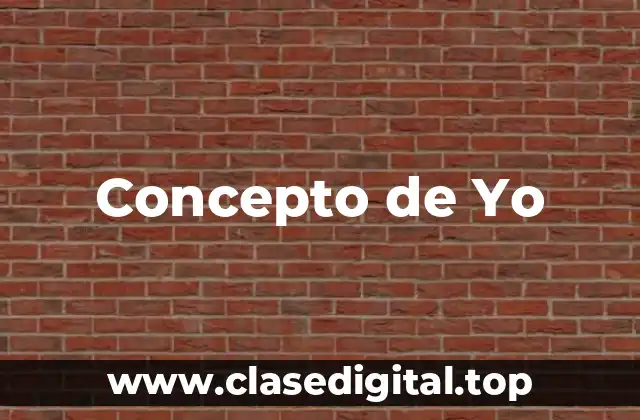 Concepto de Yo