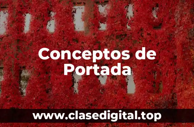 Conceptos de Portada