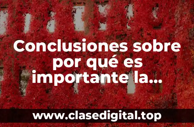 Conclusiones sobre por qué es importante la sexualidad