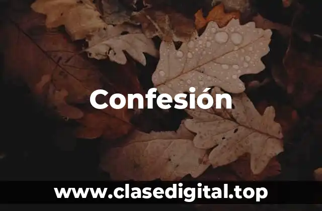 Confesión