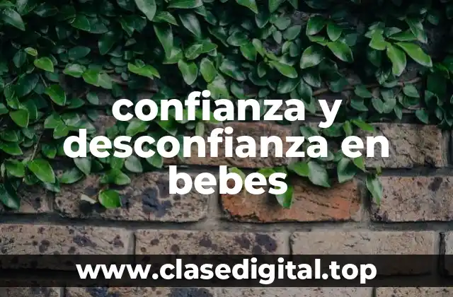 confianza y desconfianza en bebes