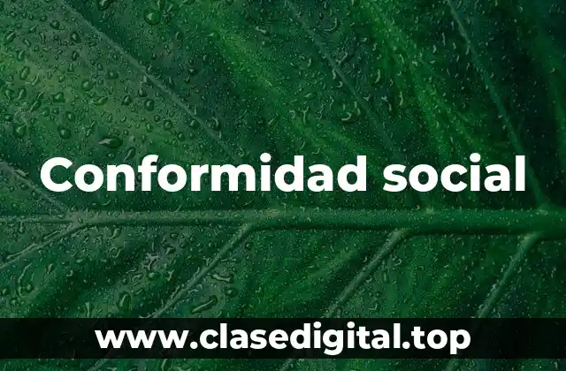 Conformidad social