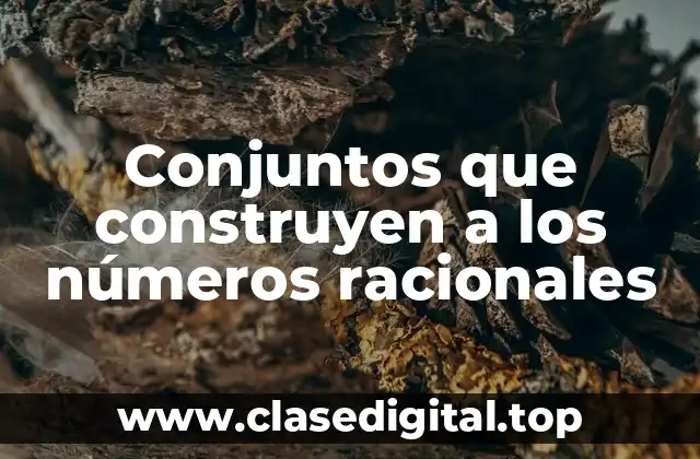 Conjuntos que construyen a los números racionales