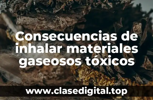 Consecuencias de inhalar materiales gaseosos tóxicos