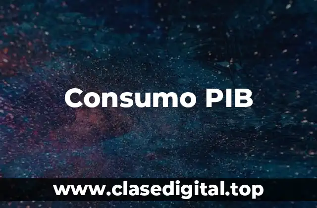 Consumo PIB