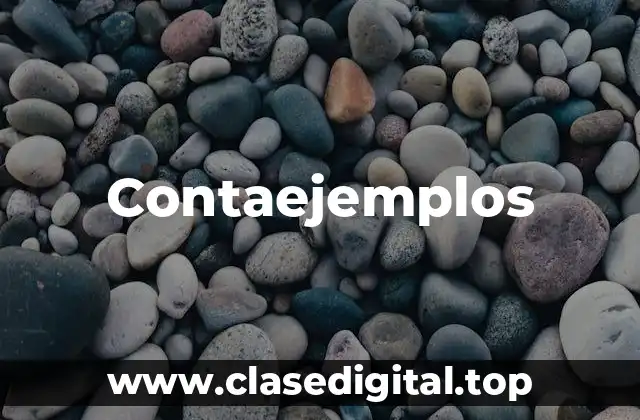 Ejemplos de contaejemplos