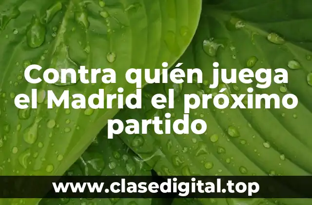 La programación del Real Madrid para la temporada actual