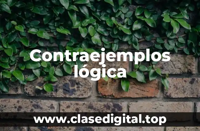 Contraejemplos lógica