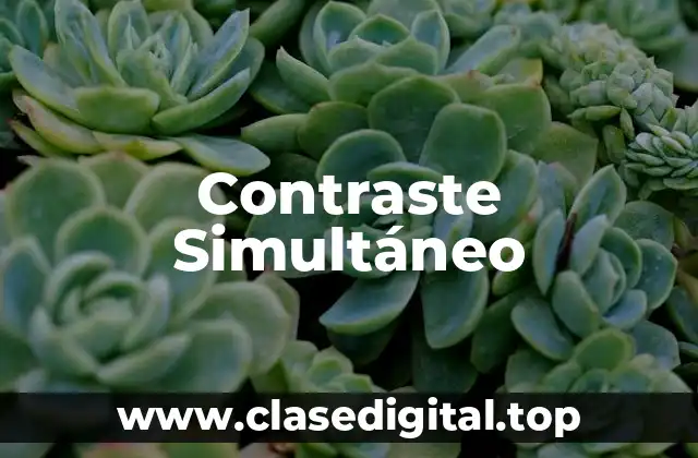 Contraste Simultáneo