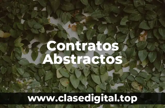 Contratos Abstractos