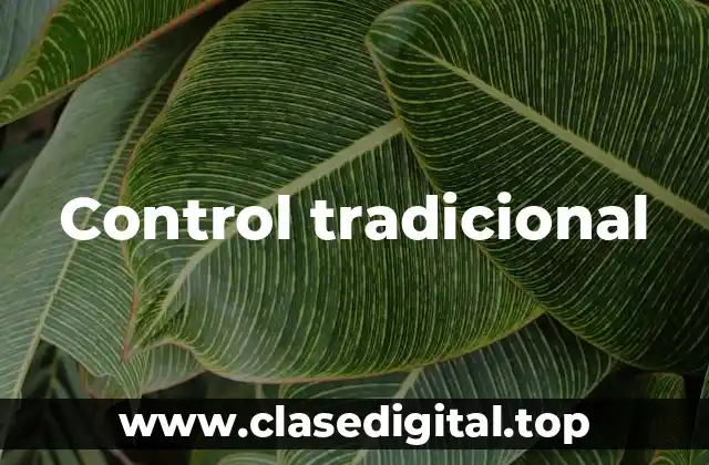 Control tradicional