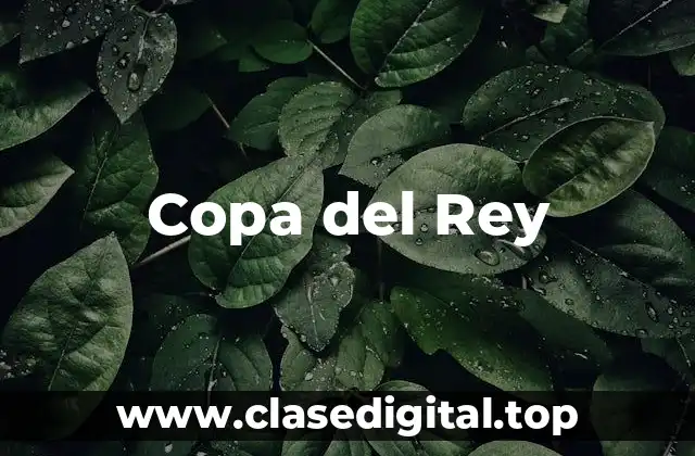 La Historia de la Copa del Rey - Orígenes y Evolución
