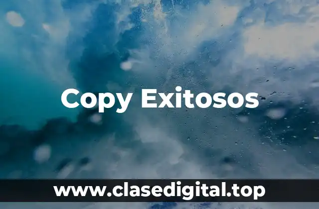 Copy Exitosos