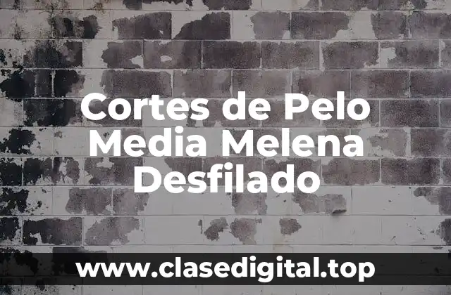 Cortes de Pelo Media Melena Desfilado