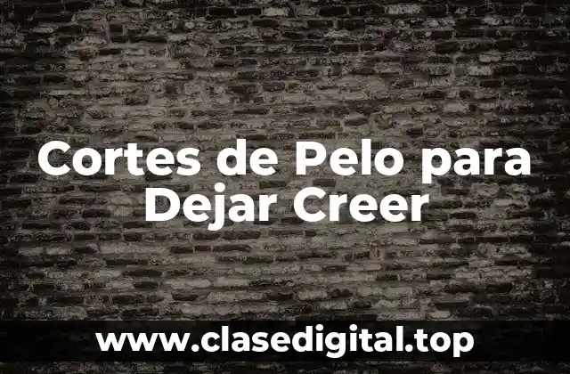 Cortes de Pelo para Dejar Creer