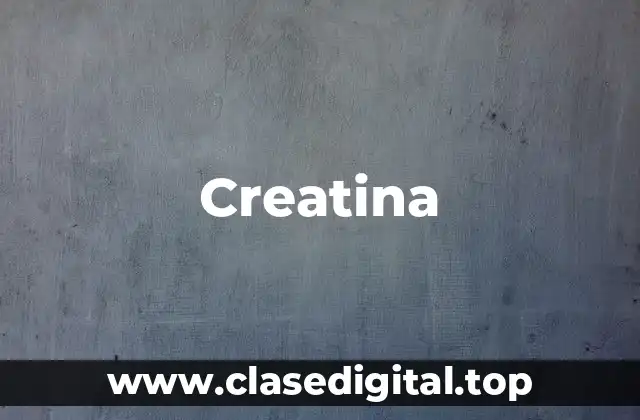 ¿Qué es la Creatina y Cómo se Produce en el Cuerpo?