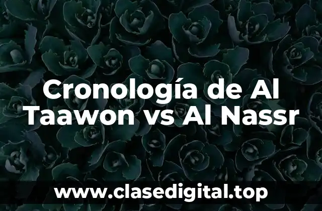 Orígenes de la Rivalidad: La Fundación de Al Taawon y Al Nassr